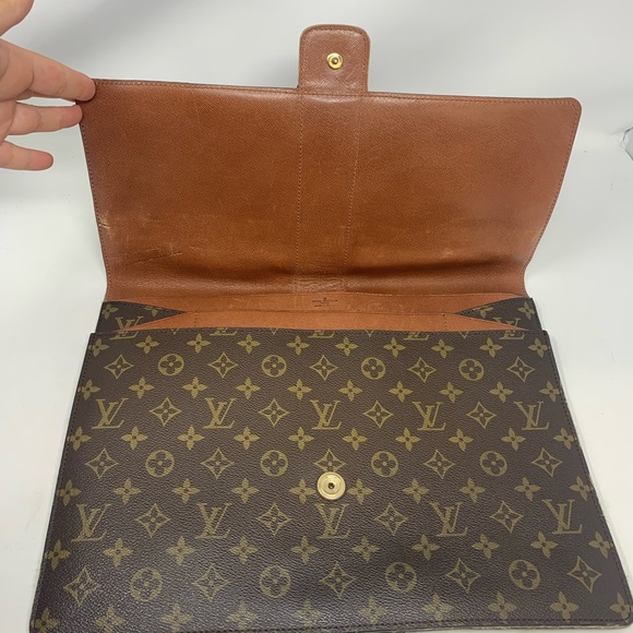 Louis Vuitton LV Brief Case Browns Monogram VINTAGE - Picture 7 of 14
